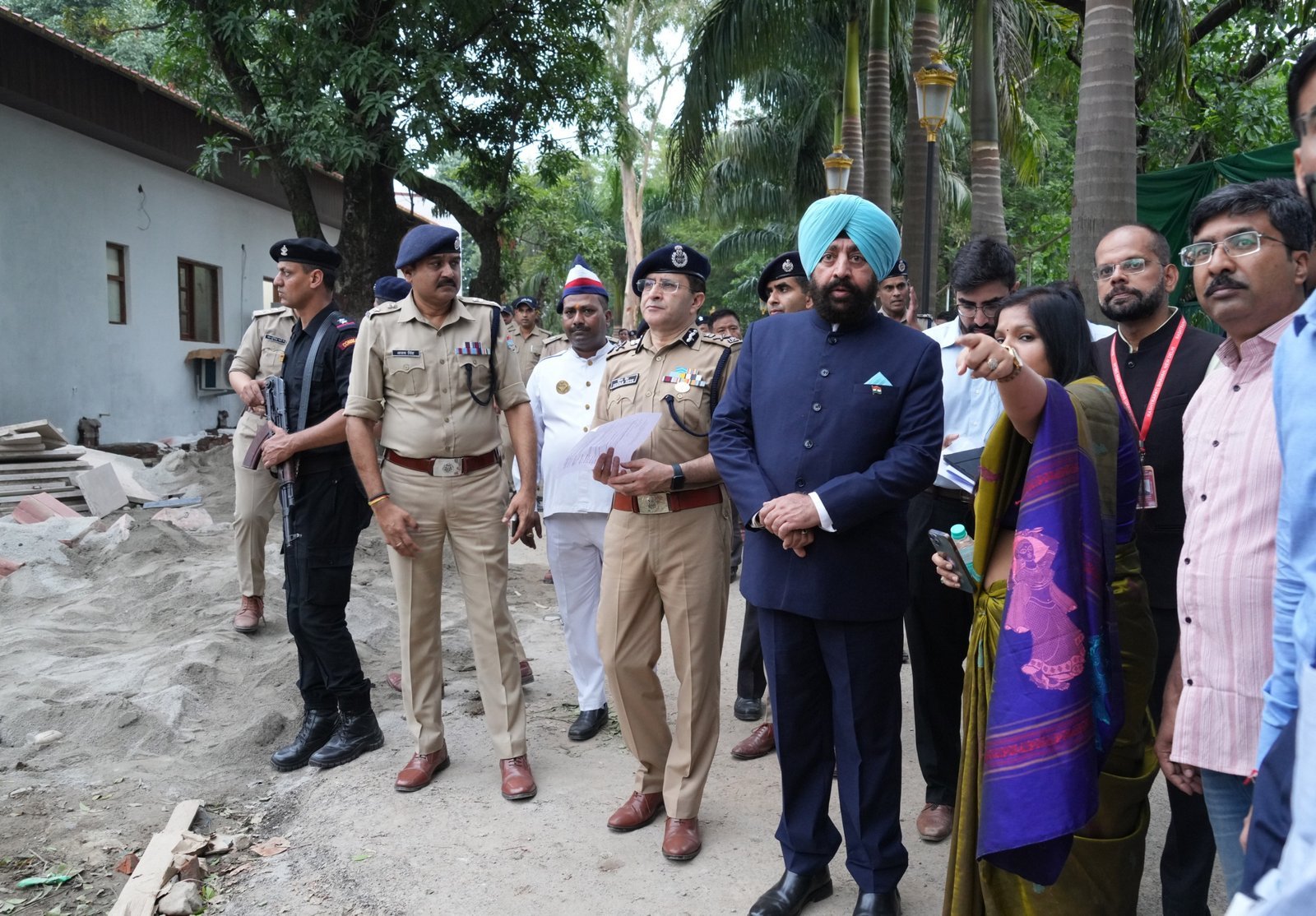 राज्यपाल ने राष्ट्रपति निकेतन के सौंदर्यीकरण कार्यों का किया स्थलीय निरीक्षण