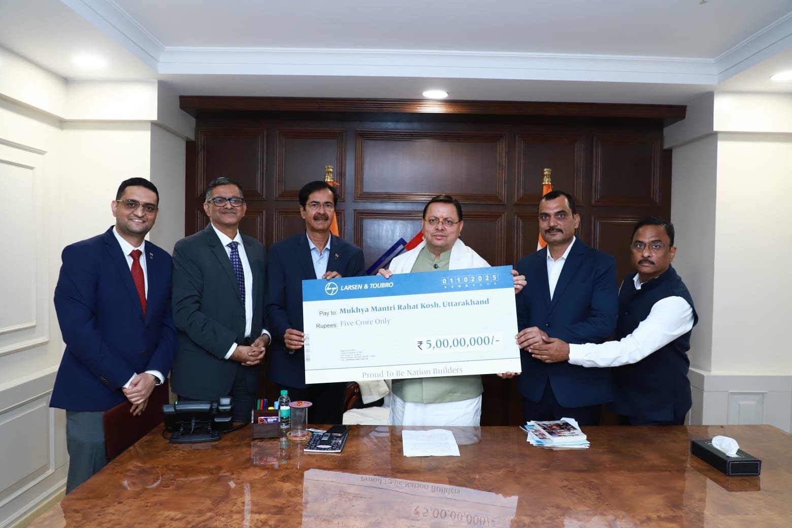 मुख्यमंत्री धामी से नई दिल्ली में लार्सन एंड टुब्रो (L&T) के प्रतिनिधिमंडल ने शिष्टाचार भेंट की…