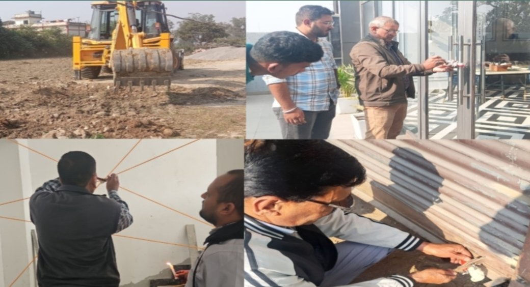 एमडीडीए की अवैध निर्माणों पर सीलिंग और प्लॉटिंग स्थलों पर ध्वस्तीकरण की बड़ी कार्रवाई