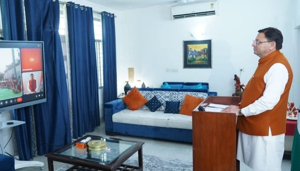 पुष्कर सिंह धामी ने चंपावत में खड़ी होली महोत्सव का किया वर्चुअली शुभारंभ